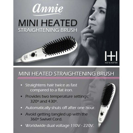 #5952 Hot & Hotter Mini Heated Straightening Brush (PC)