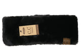 C.C. Fuzzy Lined Faux Fur Headwrap #HW715 (PC)