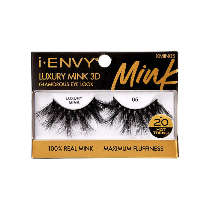 iEnvy By Kiss Luxury Mink 3D Eyelashes #KMIN (6PC)