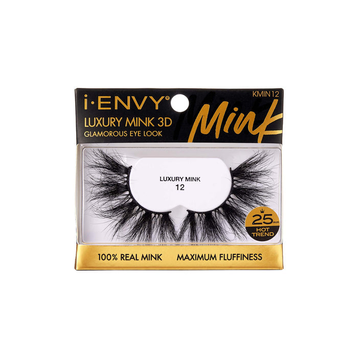 iEnvy By Kiss Luxury Mink 3D Eyelashes #KMIN (6PC)