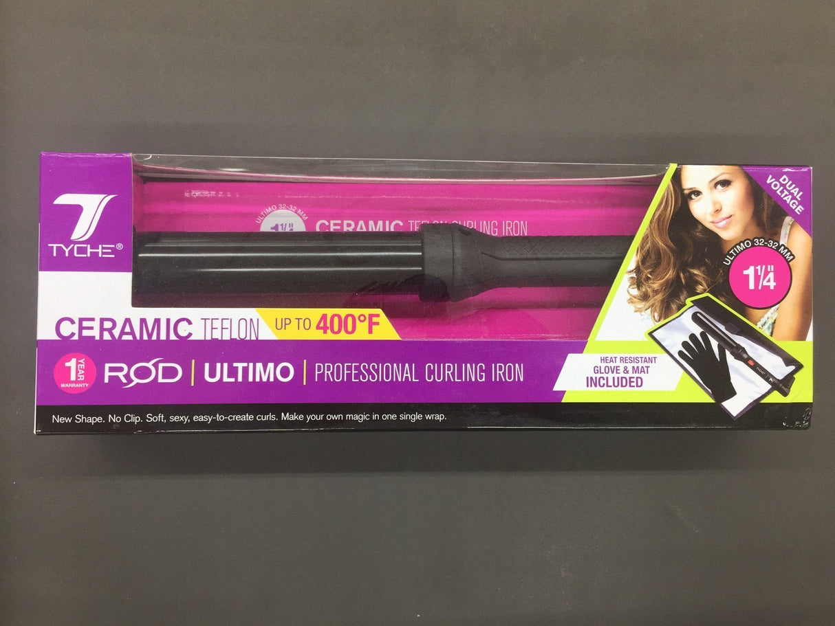 Tyche 1.25" Ceramic Teflon Curling Iron #TCR-U