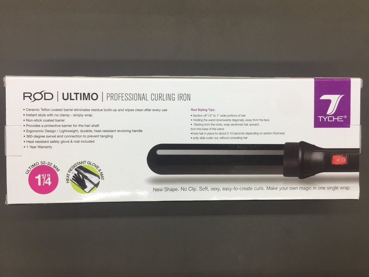 Tyche 1.25" Ceramic Teflon Curling Iron #TCR-U
