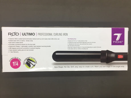 Tyche 1.25" Ceramic Teflon Curling Iron #TCR-U