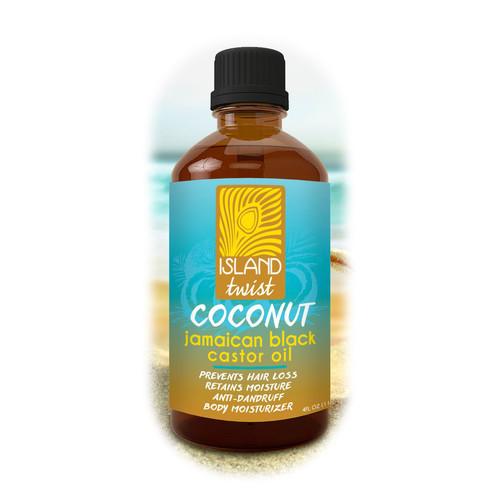 Island Twist Coconut Jamaican Black Castor Oil 4oz (PC)