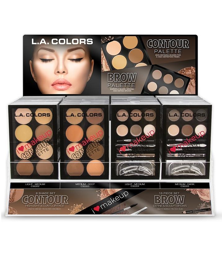 LA Girl Contour / Brow Palette Set/Display #CAD52 (48PC)