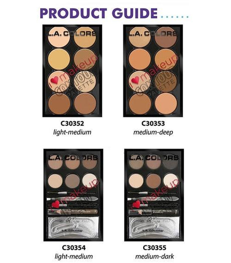 LA Girl Contour / Brow Palette Set/Display #CAD52 (48PC)