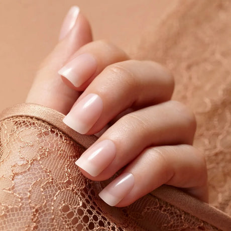 #KAN01 Kiss 28PC Acrylic French Nude Nail (PC)