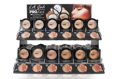 LA Girl Pro Face Pressed Powder Set/Display #GCD198B.1 (144PC)