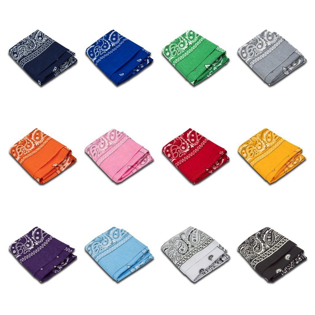 Paisley Bandanas (12PC)