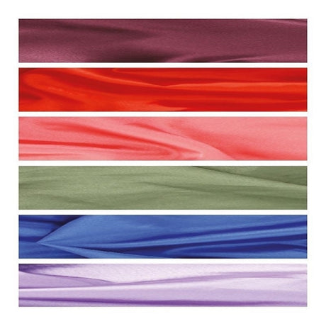 #7057 Lux Luxury Silky Satin Coated Shower & Conditioning Cap / Assort (6PC)