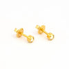 Studex Gold Plated AB Crystal 3MM Studs #R215Y (12PC)
