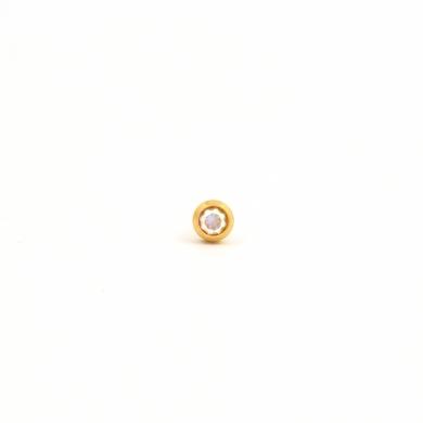Studex Gold Plated AB Crystal 3MM Studs #R215Y (12PC)