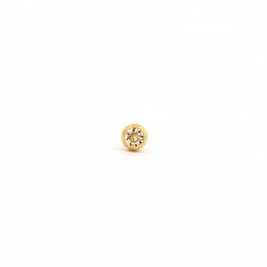 Studex Gold Plated April Crystal Studs #204Y (12PC)