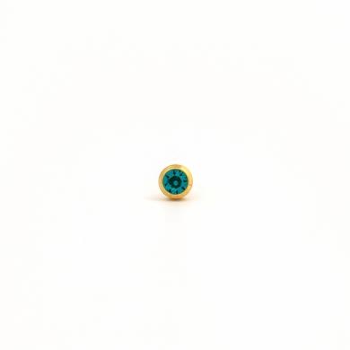 Studex Gold Plated Dec Blue Zircon 3MM Studs #R212Y (12PC)