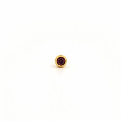 Studex Gold Plated Feb Amethyst 3MM Studs #R202Y (12PC)