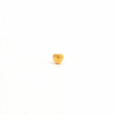 Gold Plated Heart Crystal Studs #502Y (12PC)