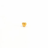 Gold Plated Heart Crystal Studs #502Y (12PC)