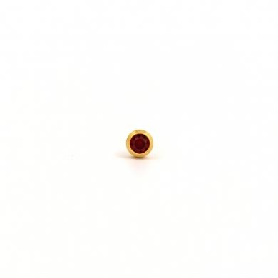 Studex Gold Plated Jan Garnet 3MM Studs #R201Y (12PC)
