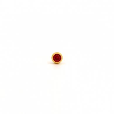 Studex Gold Plated July Ruby 3MM Studs #R207Y (12PC)