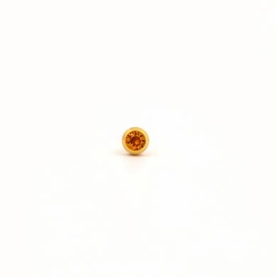 Studex Gold Plated Nov Topaz 3MM Studs #R211Y (12PC)