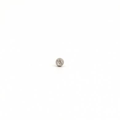 Studex Stainless Steel April Crystal Studs #204W (12PC)