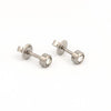 Studex Stainless Steel April Crystal Studs #204W (12PC)