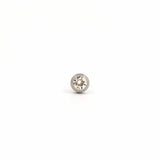 Studex Stainless Steel April Crystal Studs #204W (12PC)