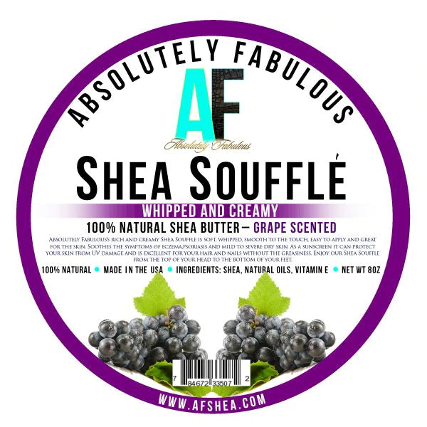 Shea Souffle Whipped And Creamy 100% Natural Shea Butter 8oz (PC)