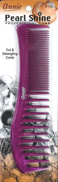 #150 Annie Pearl Shine Cut & Detangler Comb (12PC)