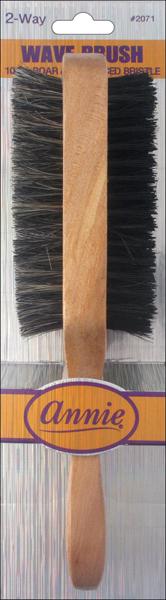 #2071 Annie Two Way Wave Boar Bristle Brush Soft & Hard (6PC)
