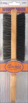 #2092 Annie Two Way Wooden Brush Soft & Hard (6PC)