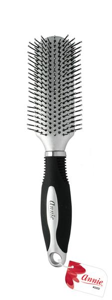 #2232 Annie Salon Styling Brush Nylon Bristles Silver (6PC)
