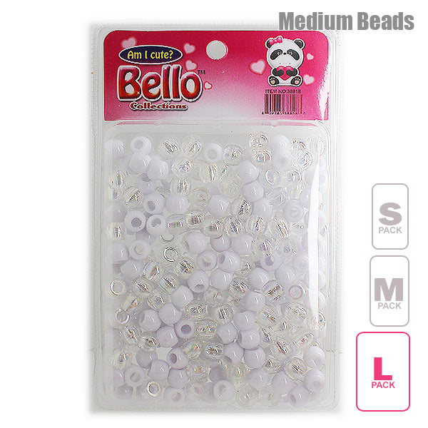 Hair Beads Clear Large