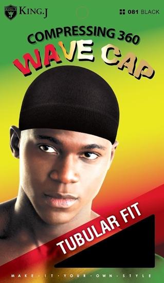 #081 Compressing 360 Wave Cap / Black (12PC)
