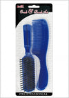 #817 Eden Handle Comb & Plastic Brush Set (12PC)