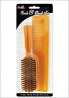 #819 Eden 9" Comb & Plastic Brush Set (12PC)