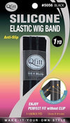#5056 Elastic Wig Band With Silicone / Black (12PC)