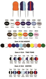 #001 Extra Long Tie Du-Rag -Black (12PC)