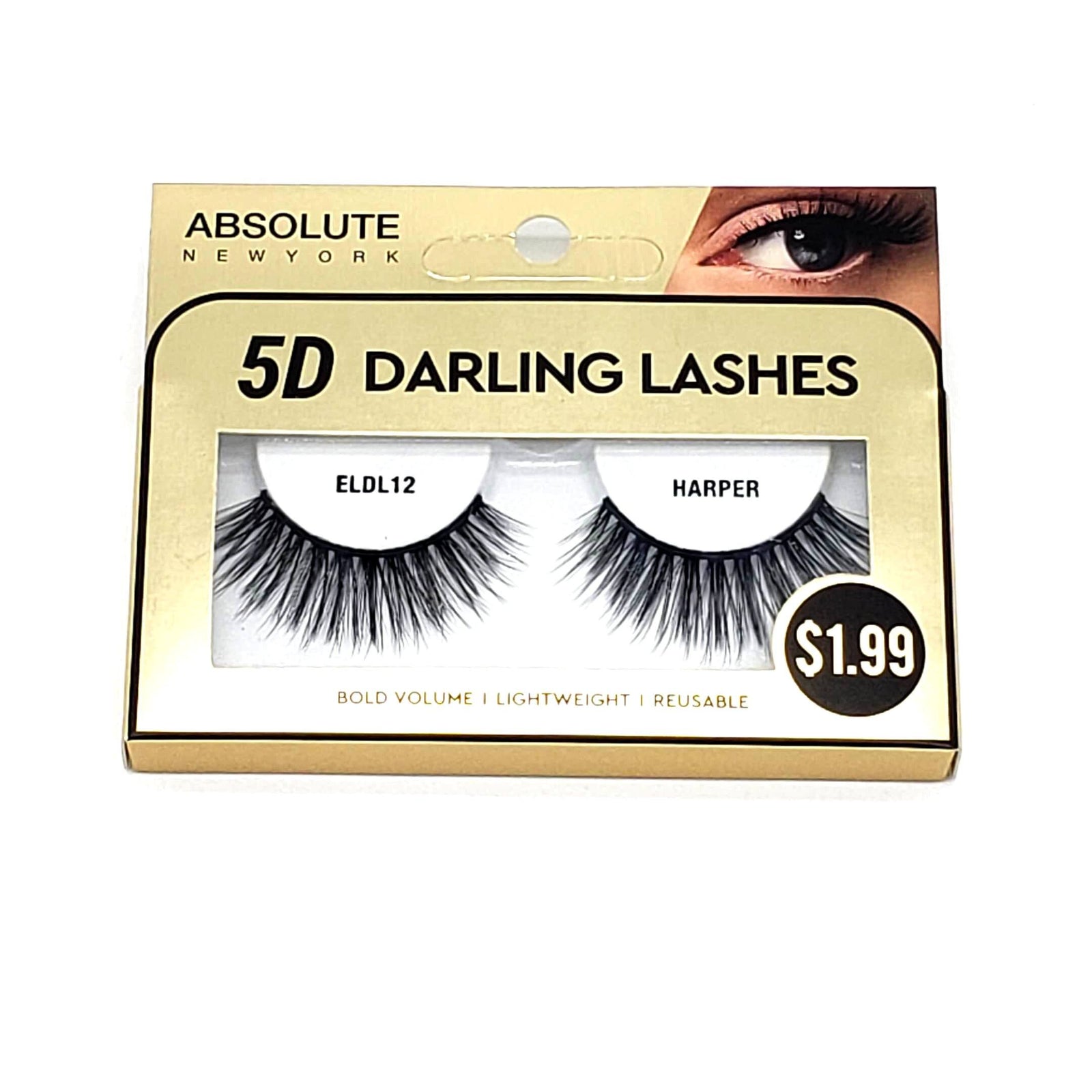 Absolute 5D Darling Lash #ELDL12 Harper (6PC)