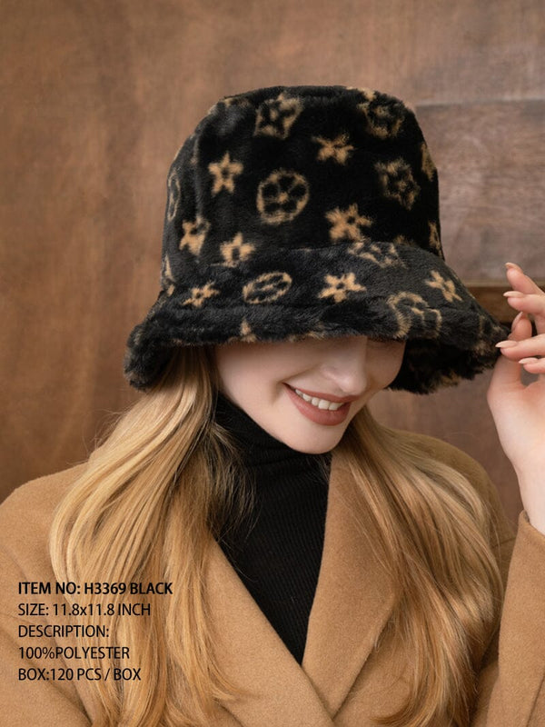 Winter Fashion Fur Bucket Hat #H3369 (PC)