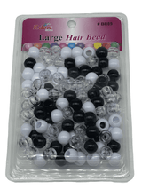 #BR89 Large Round Hair Bead (12PC/BULK)