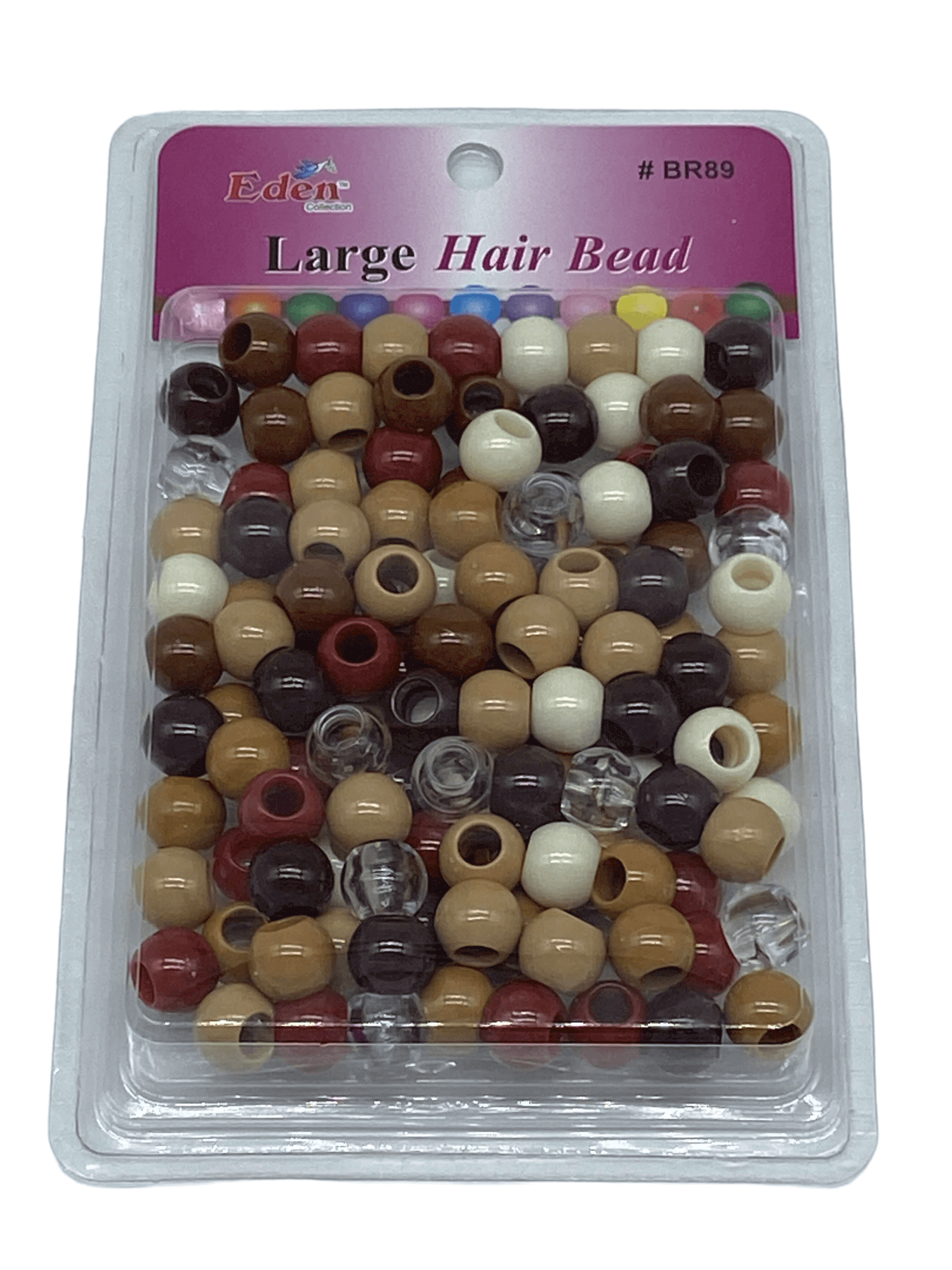 #BR89 Large Round Hair Bead (12PC)