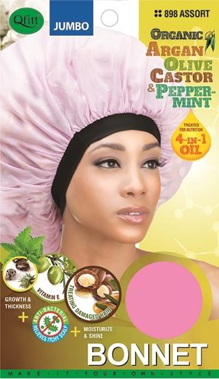 #898 Satin Bonnet Super Jumbo / Assort (12PC)