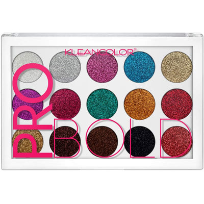 Kleancolor Pro Bold Pressed Glitter Palette #ES1522 (6PC)