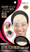 #5063 Stretch Mesh Lace Top Wig Cap / Black (12PC)