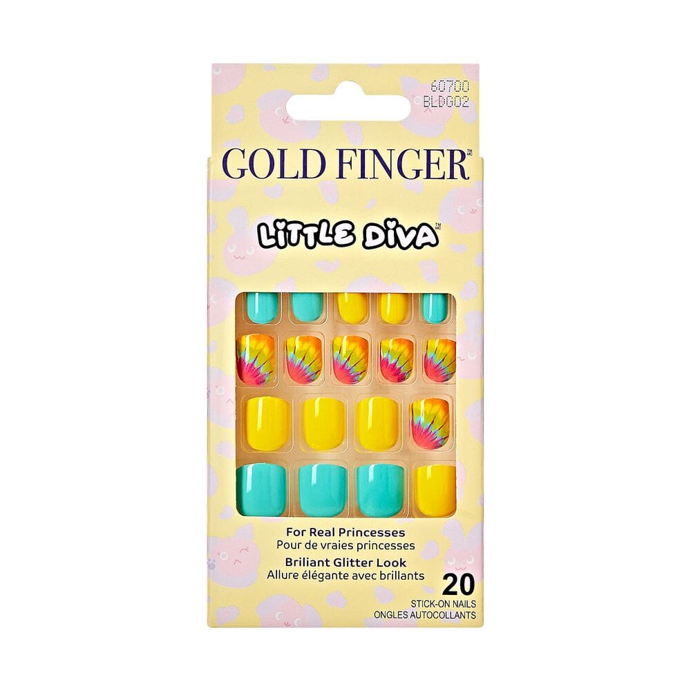 #BL Gold Finger Little Diva Fake Nails For Kids (PC)