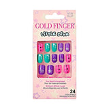 #BL Gold Finger Little Diva Fake Nails For Kids (PC)