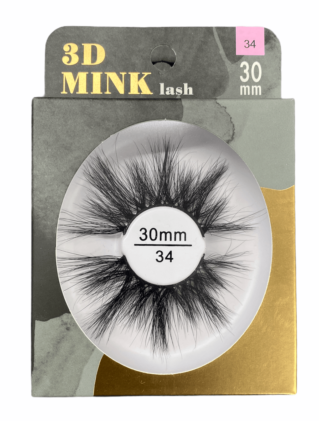 GOLD Miz Lash 3D Mink 20mm/25mm/30mm (4PC)