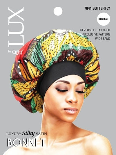 #7041 Lux Pattern Luxury Silky Satin Bonnet - Aztec / Assort (6PC)