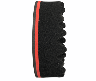 #H-6002 Small One Side Spiky Twist Hair Brush Sponge With Small Hole (PC)